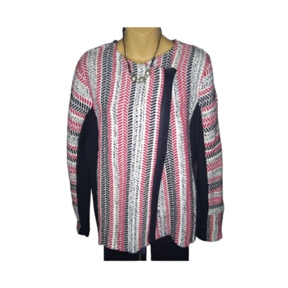 Chicos NWT Textured Sofia Cardigan Sweater Size 12 (Chicos Size 2) - Picture 1 of 9